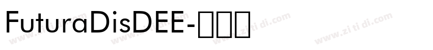 FuturaDisDEE字体转换