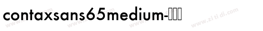 contaxsans65medium字体转换