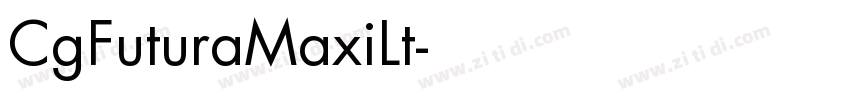 CgFuturaMaxiLt字体转换