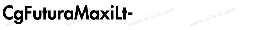 CgFuturaMaxiLt字体转换