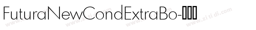 FuturaNewCondExtraBo字体转换