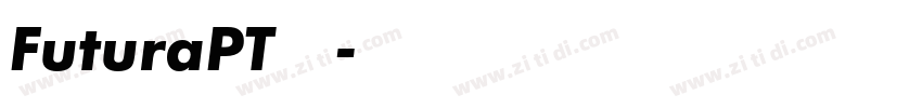 FuturaPT字体下载字体转换