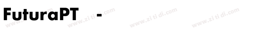 FuturaPT字体下载字体转换