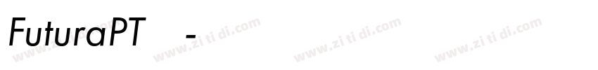 FuturaPT字体下载字体转换
