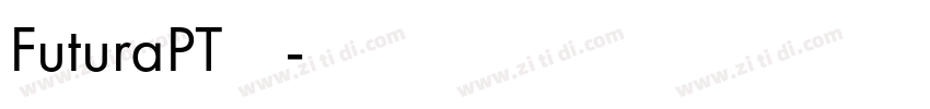 FuturaPT字体下载字体转换