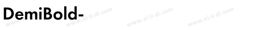DemiBold字体转换