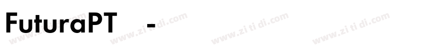 FuturaPT字体下载字体转换
