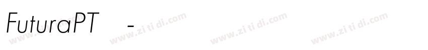 FuturaPT字体下载字体转换