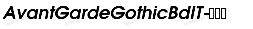 AvantGardeGothicBdIT字体转换