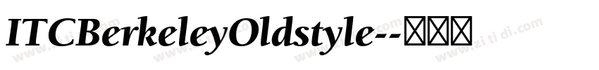 ITCBerkeleyOldstyle-字体转换