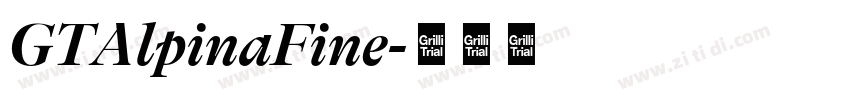 GTAlpinaFine字体转换