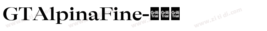 GTAlpinaFine字体转换