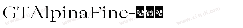 GTAlpinaFine字体转换