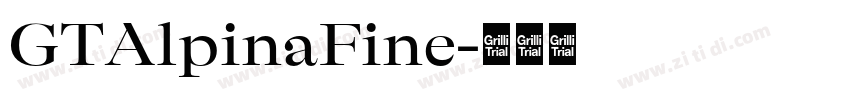 GTAlpinaFine字体转换