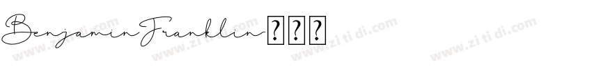 BenjaminFranklin字体转换