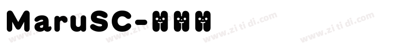 MaruSC字体转换