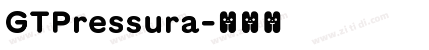 GTPressura字体转换