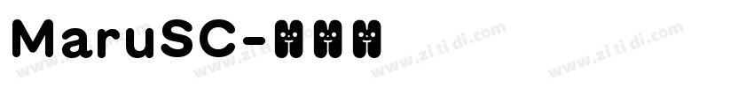 MaruSC字体转换