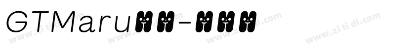 GTMaru字体字体转换