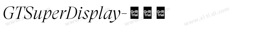 GTSuperDisplay字体转换