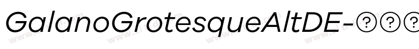 GalanoGrotesqueAltDE字体转换