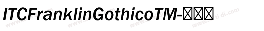 ITCFranklinGothicoTM字体转换