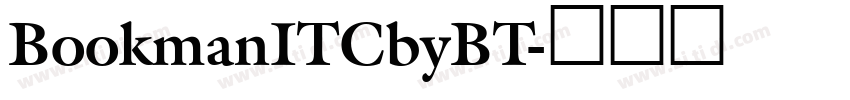 BookmanITCbyBT字体转换