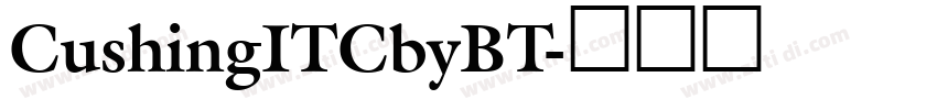 CushingITCbyBT字体转换