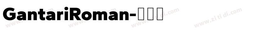 GantariRoman字体转换