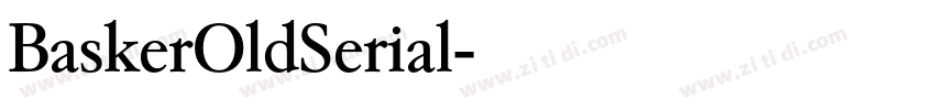BaskerOldSerial字体转换