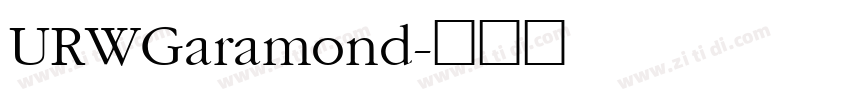 URWGaramond字体转换
