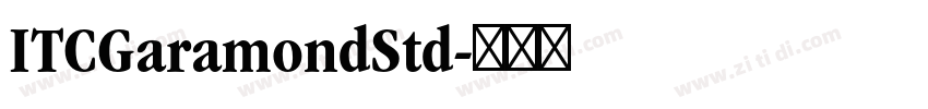 ITCGaramondStd字体转换 ITCGaramondStd字体转换