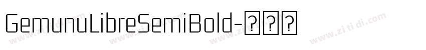 GemunuLibreSemiBold字体转换