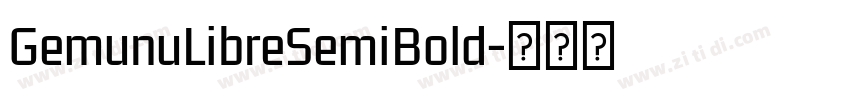 GemunuLibreSemiBold字体转换