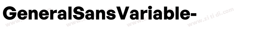 GeneralSansVariable字体转换