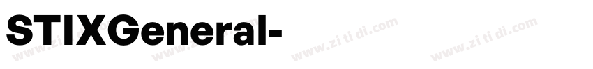 STIXGeneral字体转换