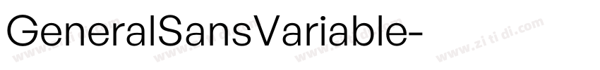 GeneralSansVariable字体转换