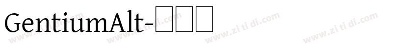 GentiumAlt字体转换