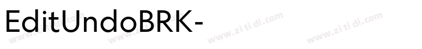 EditUndoBRK字体转换