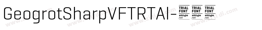 GeogrotSharpVFTRTAl字体转换