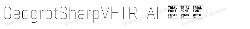 GeogrotSharpVFTRTAl字体转换