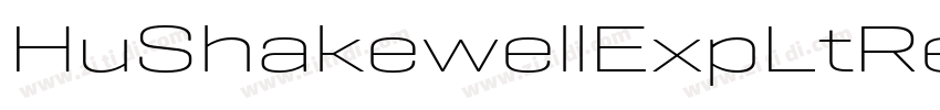 HuShakewellExpLtRegu字体转换