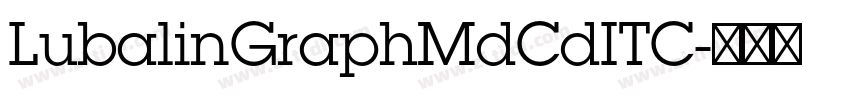 LubalinGraphMdCdITC字体转换