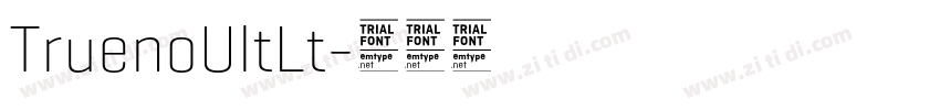 TruenoUltLt字体转换