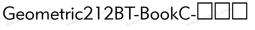 Geometric212BT-BookC字体转换