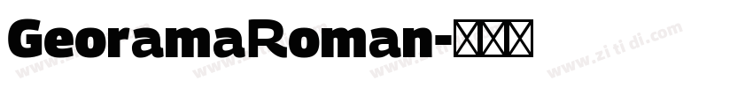 GeoramaRoman字体转换