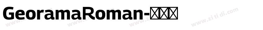 GeoramaRoman字体转换