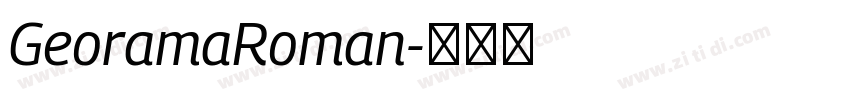 GeoramaRoman字体转换