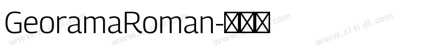 GeoramaRoman字体转换