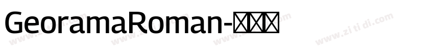 GeoramaRoman字体转换